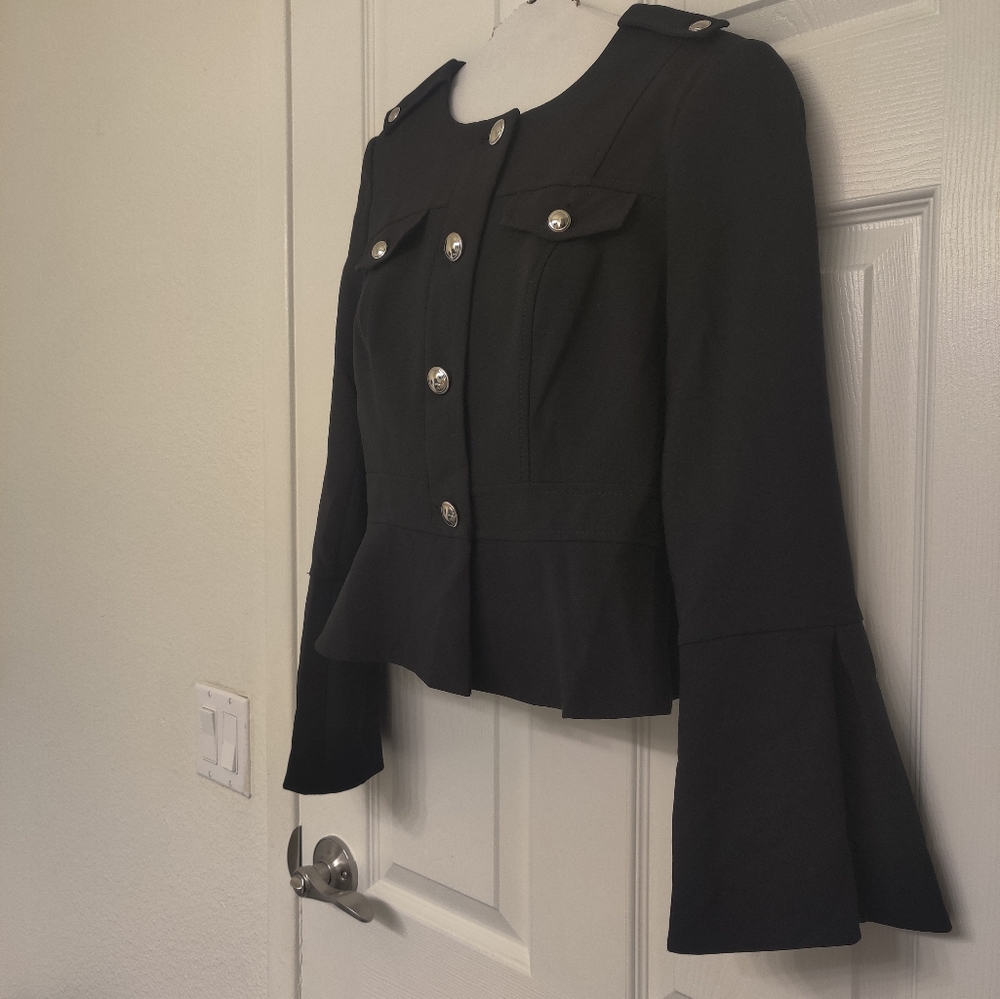WHBM Bell-Sleeve Peplum Jacket 🖤 (4P) - Picture 9 of 14